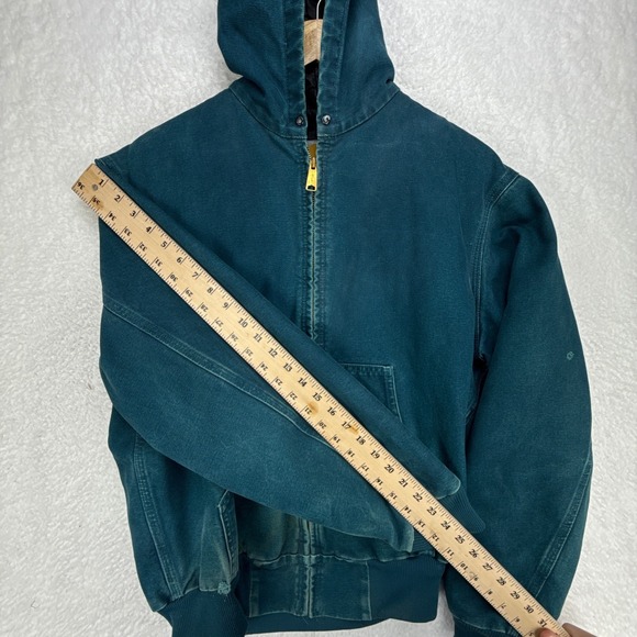 Carhartt Active Quilt Lined Jacket Mens Medium J06 DTL Dark Teal - Picture 8 of 16